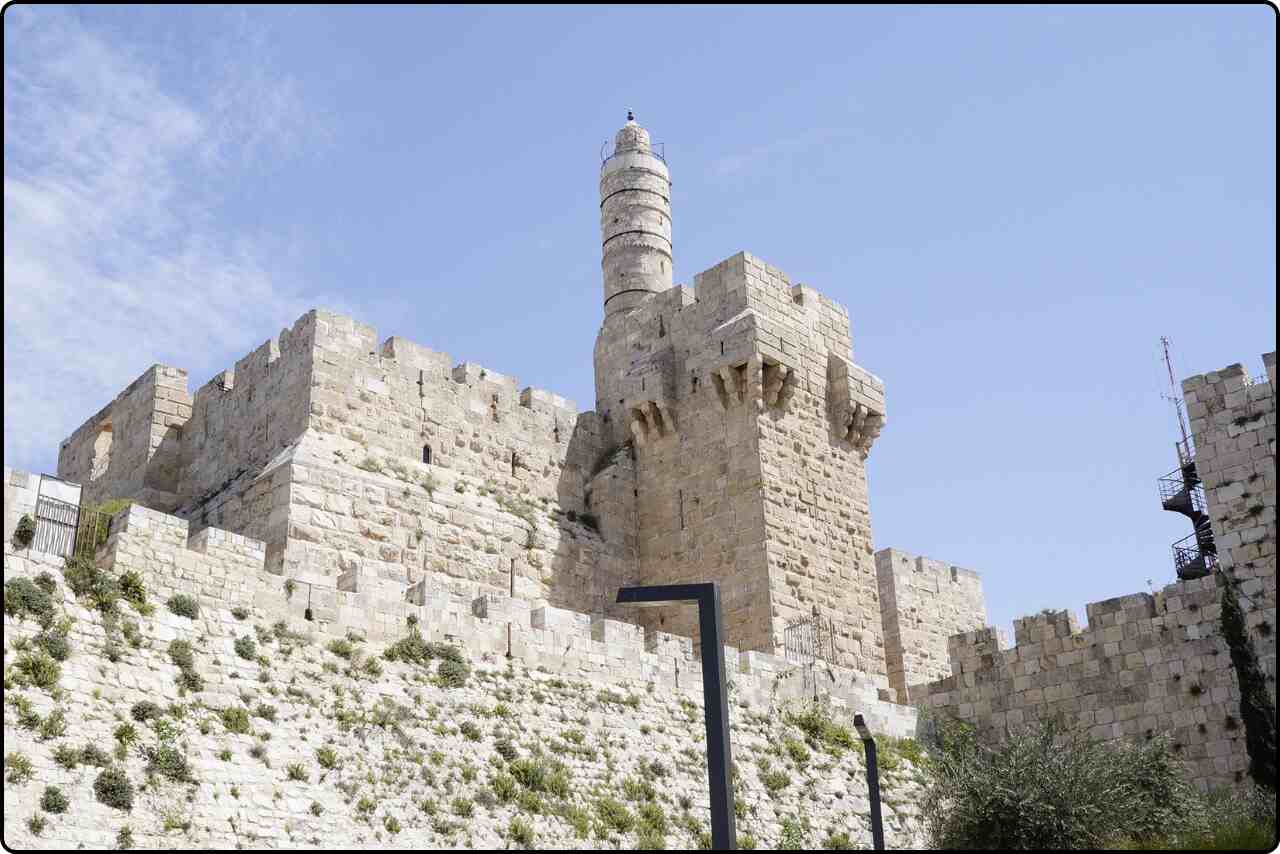 The majestic architecture of Jerusalem's historic landmarks and buildings.